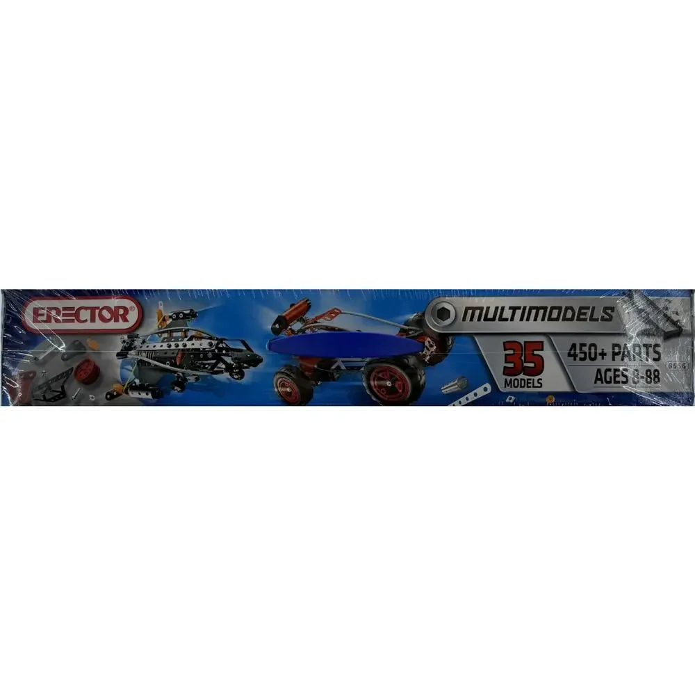 Erector Multimodels 85556 Deluxe Set 450+ Parts Motorized 35 Models Sealed